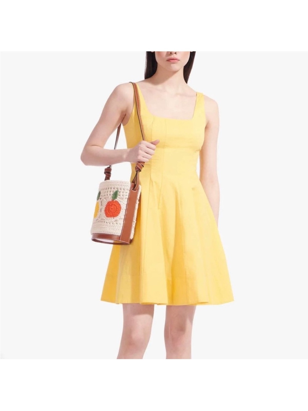 STAUD Anita Fruit Crochet Bucket Bag - Picture 3 of 13